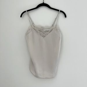 Abercrombie nude camisole top with lace trim size XS